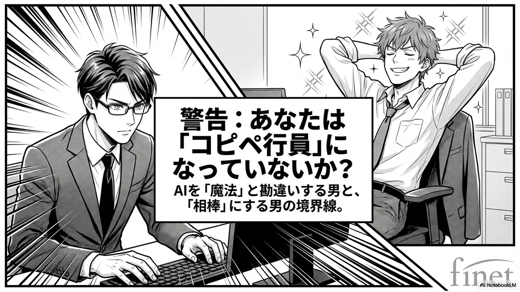 コピペ行員問題マンガ 1枚目