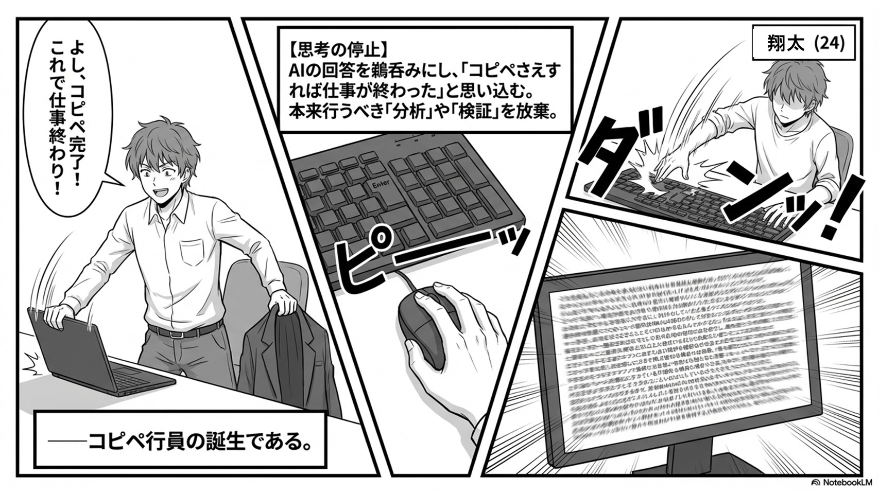 コピペ行員問題マンガ 3枚目