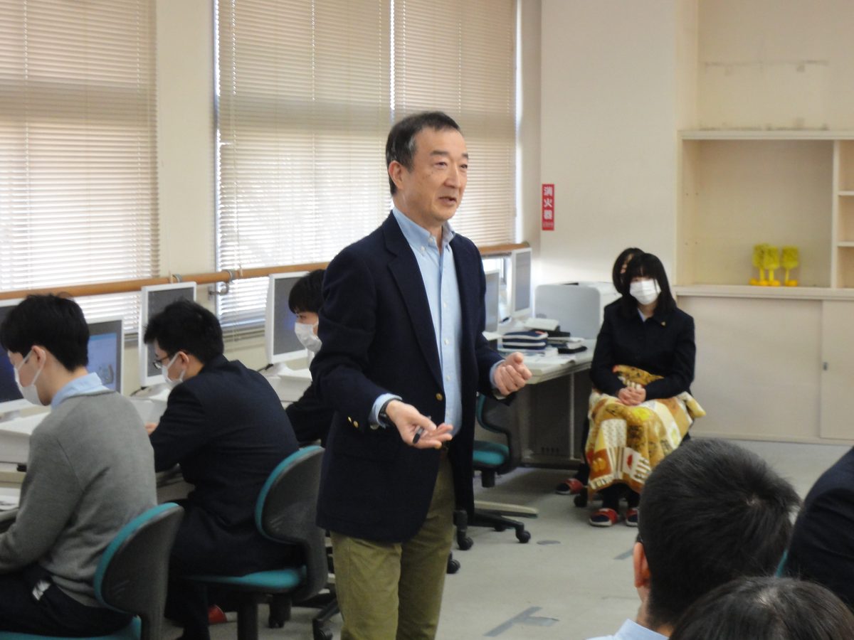 前橋東高校での演習の様子