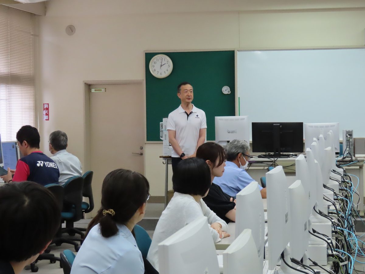 前橋東高校 教員向け研修の様子