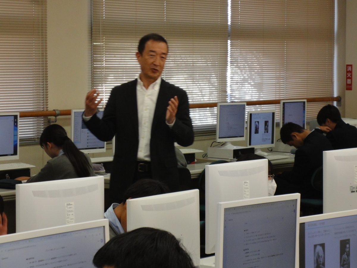 前橋東高校での演習の様子